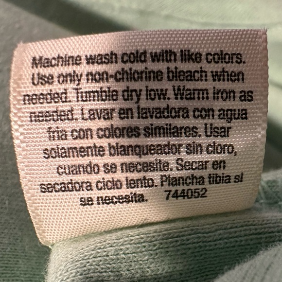 St. John's Bay Mint Green Short Sleeve Top - Picture 5 of 5